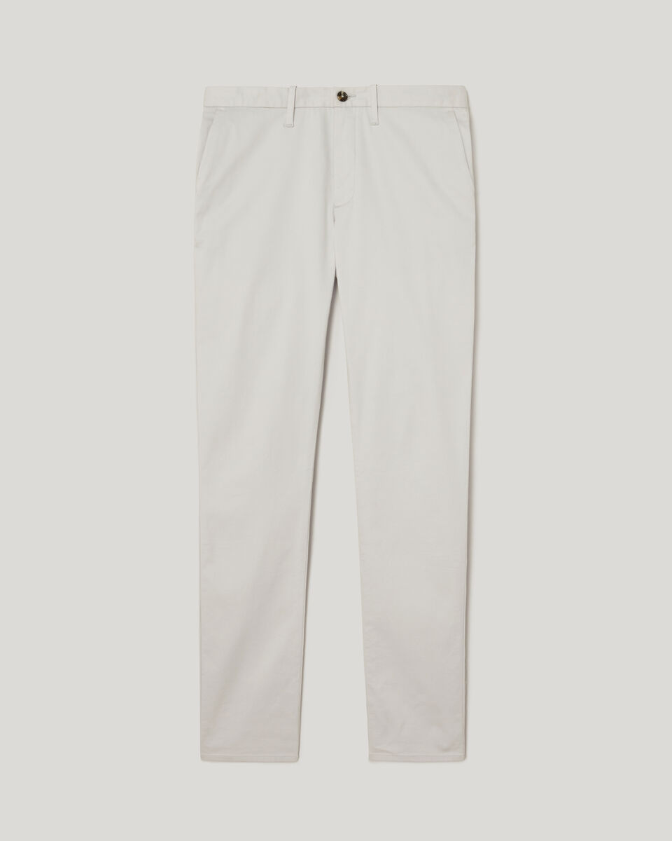 Ultra Slim Cotton-Tencel Chino, Silver, hi-res